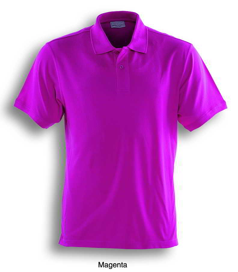 magenta polo shirt